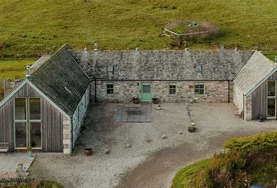 exterior view of the cottage